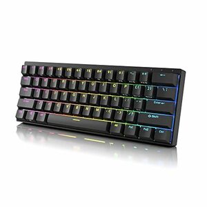 【中古】Durgod HK Venus RGB メカニカルゲームキーボード - 60% レイアウト - ダブルショット PBT チェリープロファイル - NKRO - USB Typ