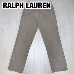 POLO RALPH LAUREN ポロ ラルフローレン カジュアルパンツ 32/32 175/82A ライトグレー ロゴ パンツ