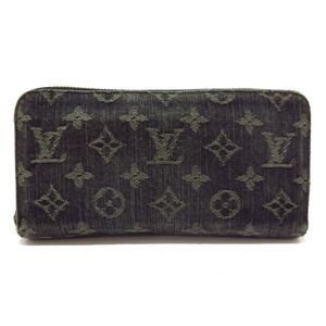 ルイヴィトン LOUIS VUITTON 長財布 M95614 ジッピーウォレット モノグラムデニムキャンバス ブラック CA1008 財布 モノグラムデニム