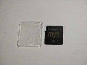 ソフトケース付き　miniSDカード　Panasonic　16MB　メガバイト　メモリーカード　ミニSDカード