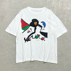 90年代 JOAN MIRO ジョアンミロ アートプリントTシャツ メンズL相当