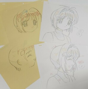 カードキャプターさくら　原画　セル画　設定資料　木之本桜　アニメ　修正　マッドハウス　NHK 直筆　動画