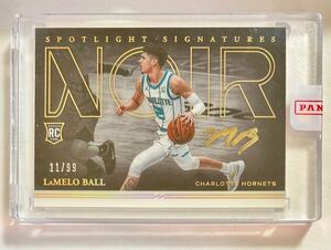 2020-21 Noir Basketball LaMello Ball Hornets RC 99枚限定 Auto Spotlight Signatures Gold SSH-LBL レデ戻り NBA