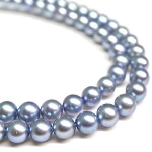 1円〜!!《アコヤ本真珠ベビーパールネックレス》J 約10.2g 約37.0cm 約4.0mm珠 パール pearl necklace jewelry プリンセス DH0/DH0 E198