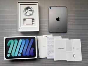 Apple iPad mini第6世代 256GB Wi-Fi ＋Cellular　simフリーモデル スペースグレイ