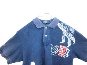 Polo by Ralph Lauren ポロ ラルフローレン ポロシャツ キッズ 子供服 150cm 紺色 ネイビー 綿100％ Y-80