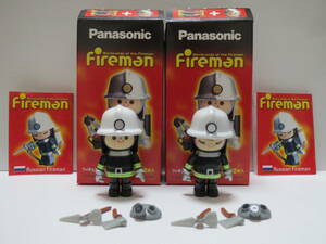 開封品 Panasonic パナソニック Fireman ファイアマン フィギュア ロシア 男＆女 2個セット