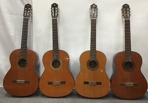 管理番号=c0784318【中古】YAMAHA G-150 G-80A G-85D 国産クラシックギター4本SET JUNK ヤマハ ジャンク 日本製 現状渡し