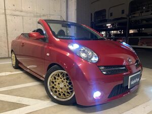 valkyrie style ニッサン　マーチ　マイクラ　micra C+C FHZK12 MICRA 専用ウィンドディフレクター　LED 青