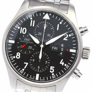 IWC SCHAFFHAUSEN IW377704 パイロットウォッチ クロノグラフ 自動巻き メンズ 良品 _805342