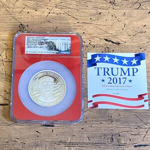 最高鑑定☆2017年 トランプ大統領 銀貨 ギニア NGC PF70UC 1oz 純銀 シルバープルーフコイン レア