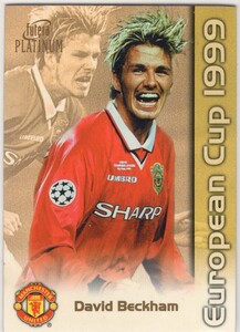 激レア！ David Beckham ＜ 1999 Futera Platinum Manchester United European Cup 1999 Silver ＞ 50枚限定