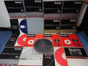 オープンリールテープ　未使用　中古　まとめ　 Scotch SONY TDK マクセル TEAC テープ ソニー maxell