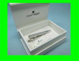 YS1003 ★送料無料！未使用品 ネクタイピン AC courreges クレージュ シルバーカラー