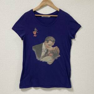 UNDERCOVER 絵画 グラフィック 半袖 カットソー ネイビー 紺 1サイズ アンダーカバー Tシャツ Tee archive 1828