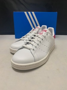 【新品】adidas STAN SMITH J B32703 WHITE/PINK 22.5cm アディダス スタンスミス ホワイト ピンク レディース