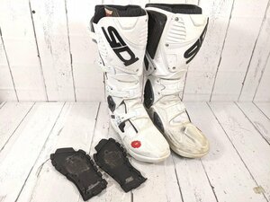 【5yt115】バイク用品 レーシングシューズ SIDI クロスファイア3 ホワイト サイズ：26.5㎝◆V13