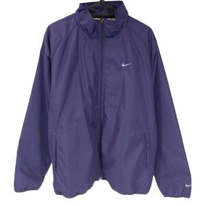 NIKE　ナイキ　ナイロンジャケット　Lサイズ　紫　スポーツウエア　H1167