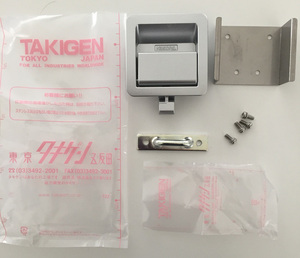 TAKIGEN 新品格安 タキゲン製造 ラッチ式平面ハンドル 鍵ロック アルミ ケース キャビネット バイク用 宅配ボックス A-252 