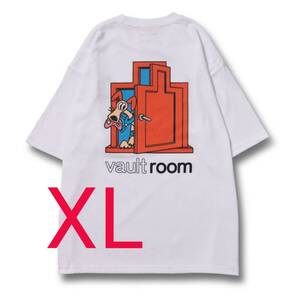 極少 ステッカー付き 即発送 VAULTROOM 凸 TEE WHT XL ボルトルーム トツ ティー WHITE ホワイト 白 半袖 Tシャツ メンズ 正規 希少サイズ