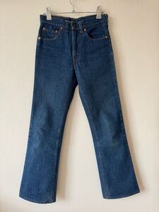 80s アメリカ製　Levis リーバイス　ジーンズ　517 w28 ブーツカット　濃紺　クロカン　16工場