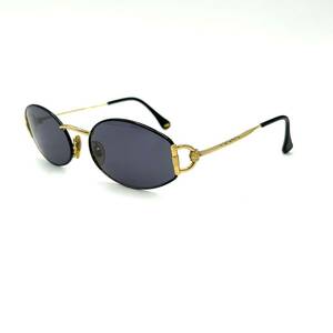 GUCCI グッチ　サングラス　sunglasses オーバル　黒レンズ　ブラック　ゴールド　KL151