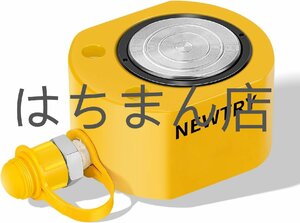 油圧ジャッキ フラットジャッキ 10トン ストローク12mm 油圧 ラムシリンダー セパレート 軽量 コンパクト 薄型 狭いスペースに (10t)