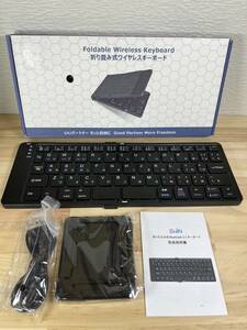 【一円スタート】Ewin アンドロイド専用 折りたたみ式 Bluetooth5.1 キーボード 日本語配列「1円」URA01_3503