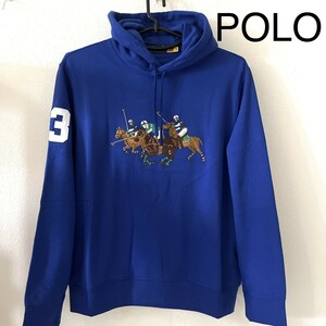 ポロ ラルフローレン 新品 POLO ポロベアー パーカー 裏起毛 ゴルフ ラクビー 日本未入荷 プレゼント 正規品 ブランド メンズ ネイビー 紺