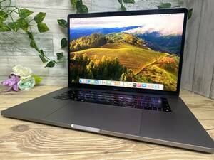 【動作OK♪】Apple MacBook Pro 2019 A1990[Core i7 9750H 2.6GHz/RAM:16GB/SSD:256GB/15.4インチ]Sonoma スペースグレー 動作品