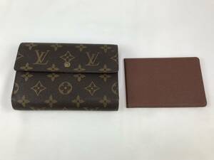 ☆【LOUIS VUITTON】 ルイ・ヴィトン ポルトトレゾールエテュイパピエ M61202 3つ折り財布 ユニセックス　＆　パスケース　♯175613-14