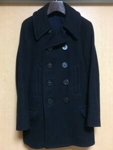 The REAL McCOY’S リアルマッコイズ 14A/W US.NAVY メルトンウールＰコート 1913年モデル ピーコート サイズ38 ネイビー