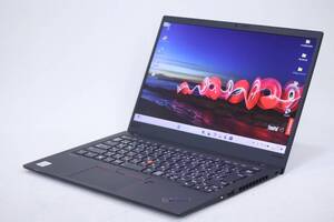 1円～ i7 Windows11 16Gメモリ バッテリー良好 大容量SSD Lenovo ThinkPad X1 Carbon Gen8 i7-10610U 16G 512G 14FHD