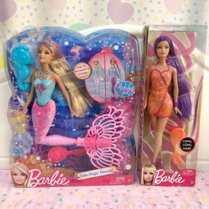 バービー Barbie 人形 マーメイド 未開封 セット パープルヘア レア ファンシートイ アメトイ ヴィンテージ VTG マテル