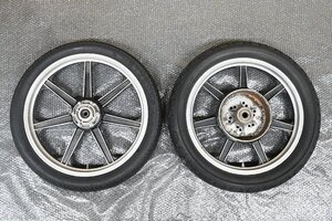 当時物 Z1 Z2 750RS H2 LESTER レスター キャストホイール セット 2 検) KZ Z1000 MK2 Z1R