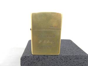 ZIPPO 1999年製 真鍮製 オイルライター 約56.6ｇ 着火現状品 売り切り