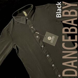 社交ダンス★DANCE BABYメンズシャツ★ブラック★サイズM・L・XL★新品