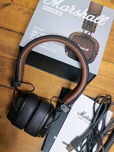 【送料込み、新品同様！】Marshall MAJOR IV Bluetooth ヘッドフォン(ブラウン)