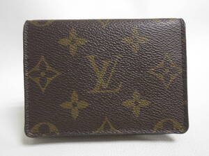 12798◆【SALE】LOUIS VUITTON ルイヴィトン モノグラム カードケース/名刺入れ【M63801/RFID】MADE IN SPAIN 中古 USED