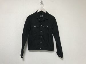 本物チープマンデーCHEAPMONDAYコットンデニムジージャンジャケットビジネススーツミリタリーアメカジメンズ黒ブラックXS