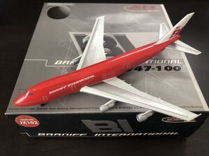 Jet-X 1/400 JX102 B747-100 BRANIFF INTERNATIONAL Fling Colors Light Red 限定500 No.0096