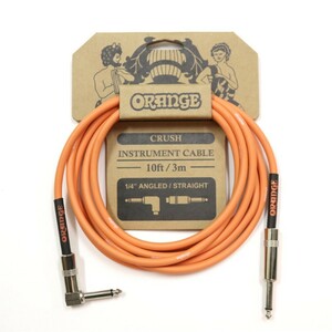 ORANGE CRUSH Instrument Cable 10ft 3m 1/4 Angled Straight CA035 ギターケーブル ギターシールド