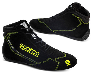 SPARCO（スパルコ） レーシングシューズ SLALOM ブラックxイエロー 43サイズ（27.5cm）FIA 8856-2018