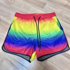 H&MデザイナーズコラボPRIDEレインボーフラッグLGBTショートパンツXS