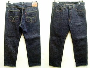 ◇即決[W38]ほぼ未使用品 FULLCOUNT 1101XX 赤タブ ORIGINAL STRAIGHT 15.5oz ヘビーオンス ビンテージ復刻 濃紺 赤耳 デニム パンツ■6325