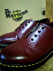 【Dr.MARTENS】ドクターマーチン 1461 GST ガセットシューズ UK7 (26cm ) センタージップ サイドゴア オックスブラッド【箱付き美品】