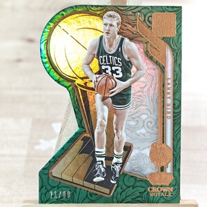 99枚限定 ラリー・バード 2023-24 Panini Crown Royale Hand Crafted Trophy Die-Cut Larry Bird 71/99 ボストン・セルティックス