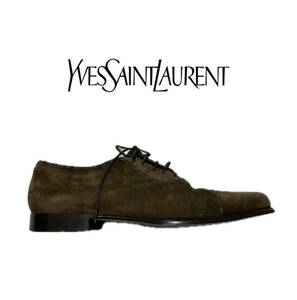 Yves Saint Laurent rive gauche/イブサンローランリブゴーシュ/レザーシューズ/size41/スウェード/ブラウン