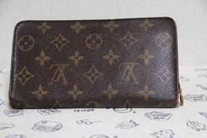 Louis Vouitton,　ルイヴィトン、M61727, モノグラムポルトモネジッパーラウンドファスナー、長財布：