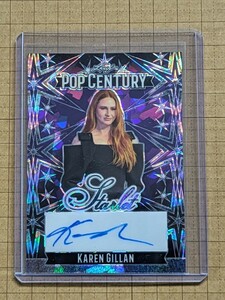 カレン・ギラン【2024 LEAF METAL POP CENTURY TRADING CARD】KAREN GILLAN S-KG1 スターレット 直筆サインカード パープル クリスタル #/4